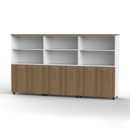 Kabinet Pintu & Rak 4 Tingkat GrandFurniture® GCS 240 LBD